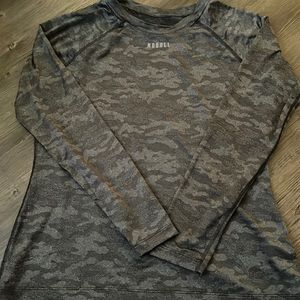 NoBull Light Weight Textured Long Sleeve Tee (Camo)